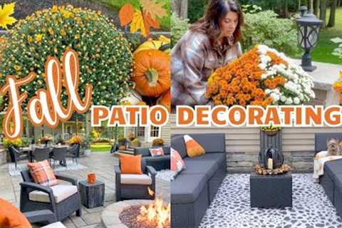 New 🍁 Fall Patio Decorating Ideas | Fall Outdoor Decor & Patio Makeover | Decorate With Me 2023