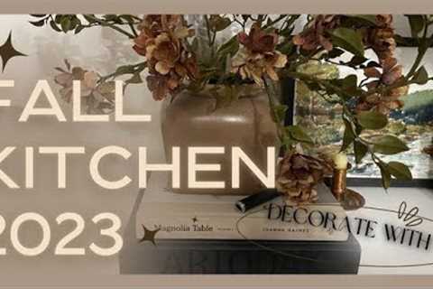 FALL KITCHEN DECORATE WITH ME🍂 MODERN RUSTIC AESTHETIC