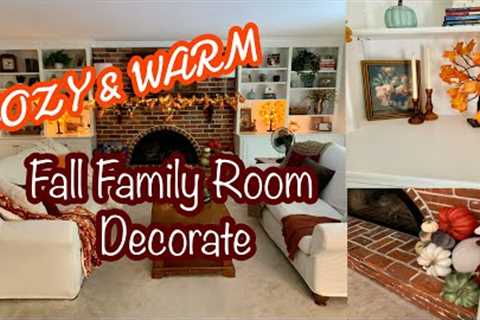 2023 FALL DECORATE/ Making my family room & Kitchen cozy and warm for fall 🍁