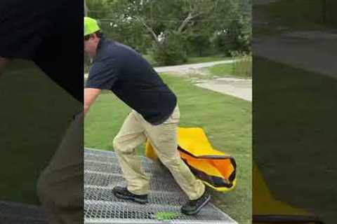 The BEST Tarp for cleanups & leaves!