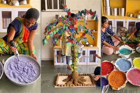 Interesting ideas that can be made from recycled Paper and Cardboard || Tree making || Room Makeover