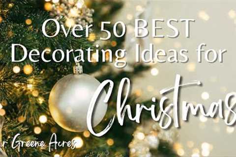 Over 50 BEST Decorating Ideas for Christmas!  #homedecor #diy #winter