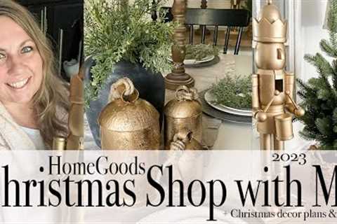 2023 HOMEGOODS CHRISTMAS SHOP WITH ME | CHRISTMAS DECOR PLAN + HAUL