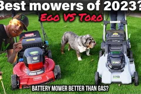 BEST LAWN Mower. EGO vs TORO. Battery Operated Lawn Mowers better than gas?