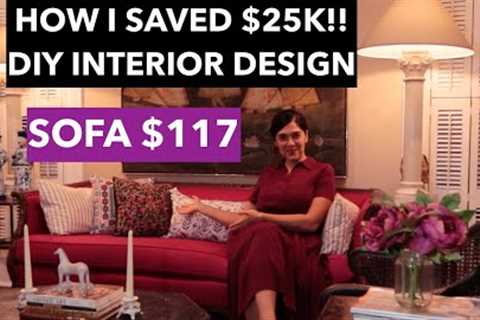 How I SAVED $25K Decorating My Living Room! DIY Interior Design on a BUDGET for 2024