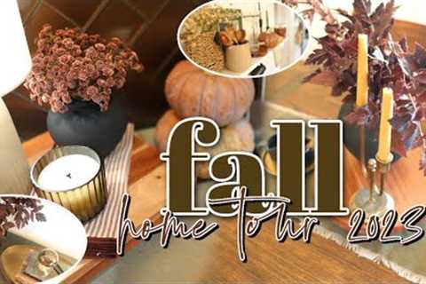 FALL HOME TOUR 2023 | FALL HOME DECOR TOUR | fall living room, dinning room, kitchen, bedroom decor!