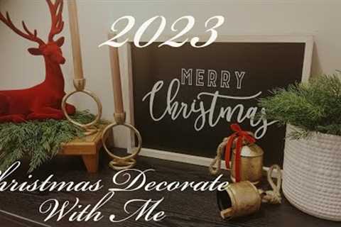 NEW🎁 2023 CHRISTMAS DECORATE WITH ME🎁 TRADITIONAL FARMHOUSE MODERN CHRISTMAS🌲