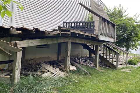 Makeover Monday: Tree Damaged Deck in Columbia, Maryland