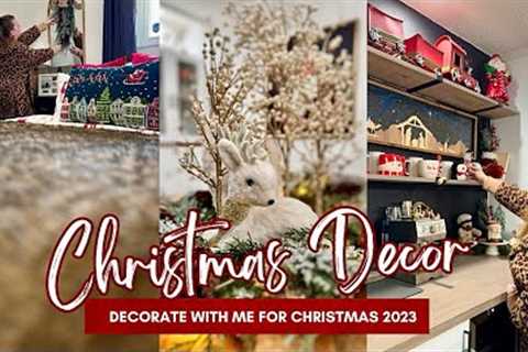 NEW CHRISTMAS 2023 ~ DECORATE WITH ME FOR CHRISTMAS ~ TRADITIONAL HALLMARK CHRISTMAS DECOR IDEAS