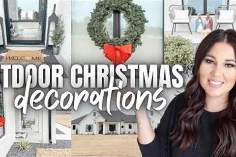 🎄 NEW HOME CHRISTMAS OUTDOOR DECORATING | 2023 CHRISTMAS OUTDOOR DECORATE WITH ME | CHRISTMAS DECOR