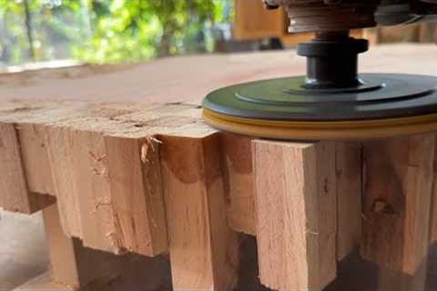 From Scrap Wood Becomes A Special Tea Table // Wood Recycling Project Should Be Considered