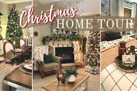 COZY CHRISTMAS HOME TOUR 2023 | TRADITIONAL DECORATING IDEAS | Peaceful Christmas music