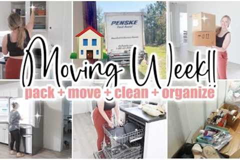 🏠 MOVE TO THE NEW HOUSE! // pack + move + whole house clean + organize