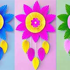 Easy and Quick Paper Wall Hanging Ideas / unique Wall decor / Cardboard  Reuse /Room Decor DIY