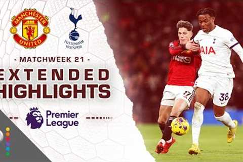 Manchester United v. Tottenham Hotspur | PREMIER LEAGUE HIGHLIGHTS | 1/14/2024 | NBC Sports