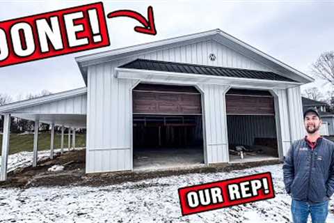 It's Completed! Our 40x60 Pole Barn With Morton Building's + Walkthrough!