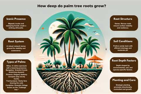 How deep do palm tree roots grow?