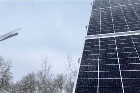 Solar panel snow/ice removal? Yes!