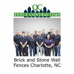 Brick and Stone Wall Fences Charlotte, NC