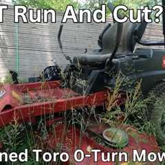 Will This ABANDONED Toro Zero-Turn Lawn Mower Run And Cut Again? It sat for YEARS!