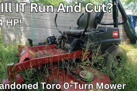 Will This ABANDONED Toro Zero-Turn Lawn Mower Run And Cut Again? It sat for YEARS!