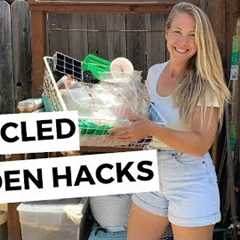 UPCYCLED GARDEN HACKS! Tips to Reuse/Repurpose Everyday Items.