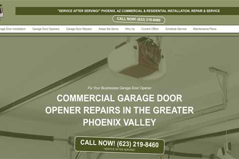 COMMERCIAL GARAGE DOOR OPENER REPAIRS IN THE GREATER PHOENIX VALLEY