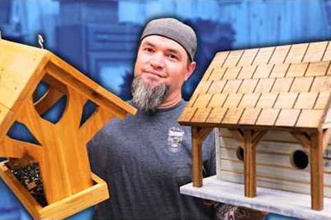 Woodworking Projects That Sell! DIY Martin House And Bird Feeder - Make Money Woodworking