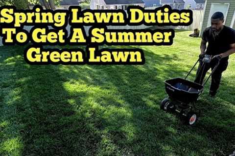 How To Achieve A Nice Green Summer Lawn Doing These 5 Simple Spring Lawn Care Duties