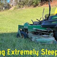 How To Mow Extremely Steep Hill