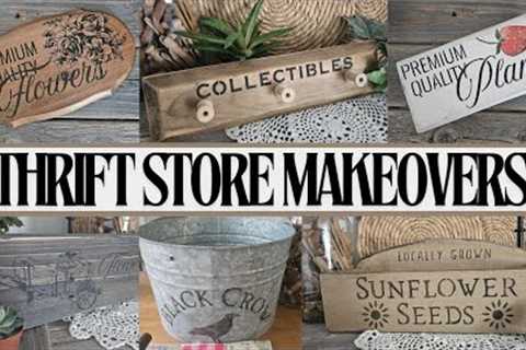 THRIFTED HOME DECOR DIY ~ WOOD SCRAP PROJECTS ~ Thrift Flips using STENCILS