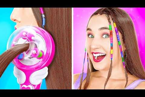 AMAZING BEAUTY GADGETS FROM TIKTOK || From NERD to POPULAR! Best DIY Tricks by 123 GO! GOLD