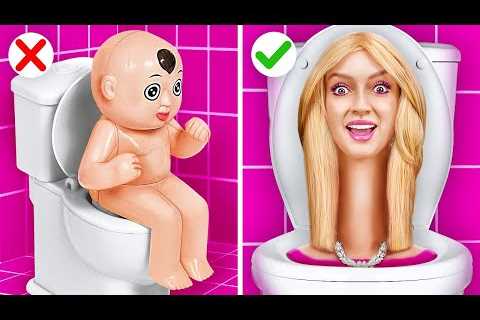 BEST BATHROOM GADGETS || Toilet Gadgets and DIY Tools Ideas! Funny Parenting Hacks by TeeHeeHee!