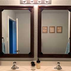 Industrial Mirror with Corner Brackets - Wicked Handy