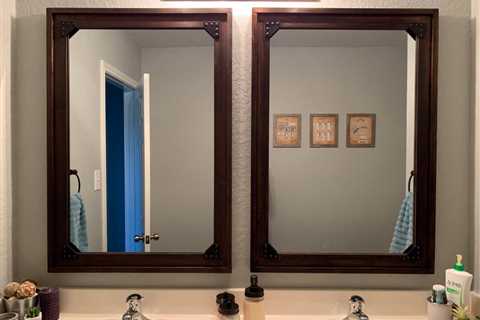 Industrial Mirror with Corner Brackets - Wicked Handy