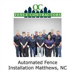 Automated fence installation Matthews, NC