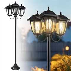 73 in Solar Lamp Post Light Review: Vintage Charm Unplugged