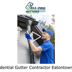 Residential Gutter Contractor Eatontown, NJ - All Pro Gutter Guards