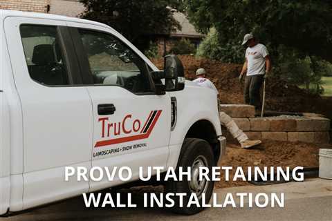 Provo Utah Retaining Wall Installation