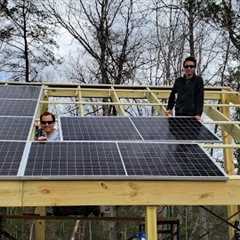 Using solar panels as a roof, 8kw solar array (follow up) utilizing the sun to be off grid